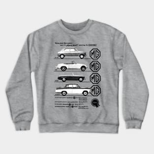 MG CAR RANGE - 1960s advert Crewneck Sweatshirt